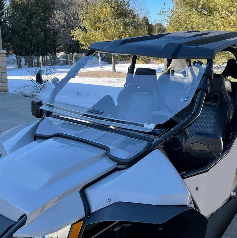 DURAFORCE 2-IN-1 Flip Front Windshield Scratch Resistant For Arctic Cat Wildcat 4 1000