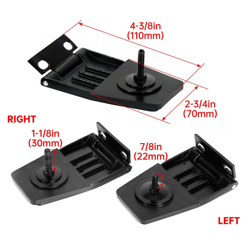 DURAFORCE 2X Hard Top Liftgate Rear Hatch Gate Window Hinge For Jeep Wrangler TJ YJ 87-06