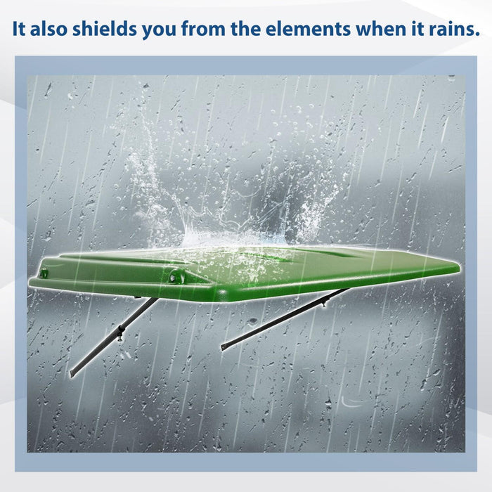 DURAFORCE Green Top Cab Canopy with Bracket For John Deere Compact Utility Tractors W/ROPS