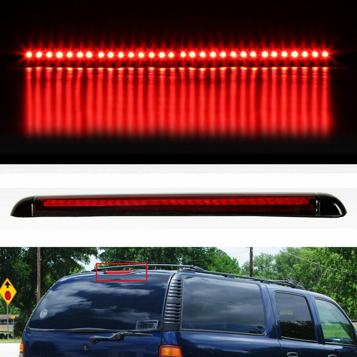 DURAFORCE For 1992-2004 Chevy Suburban/Yukon/Tahoe Red LED 3rd Third Brake Light Tail Lamp