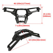 DURAFORCE Front Brush Guard Bumper Fascia For Polaris RZR XP S4 XP 4 1000 (2014+) - Black