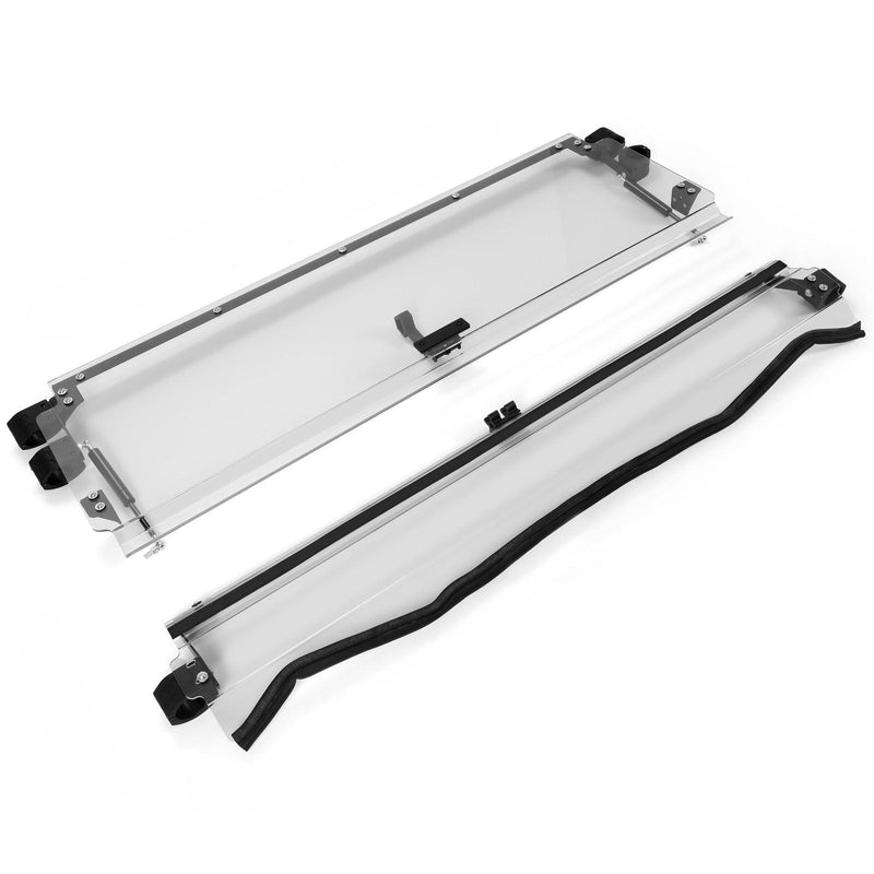 DURAFORCE Folding Flip Windshield Scratch Resistant For Kawasaki Teryx 4 800/ 4 S ,2016-23