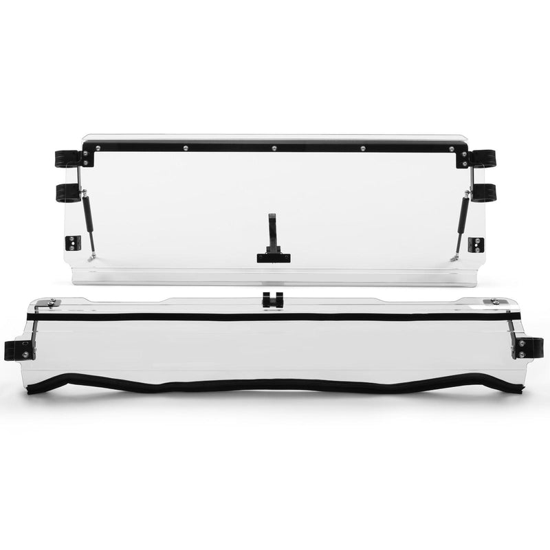 DURAFORCE Folding Flip Windshield Scratch Resistant For Kawasaki Teryx 4 800/ 4 S ,2016-23