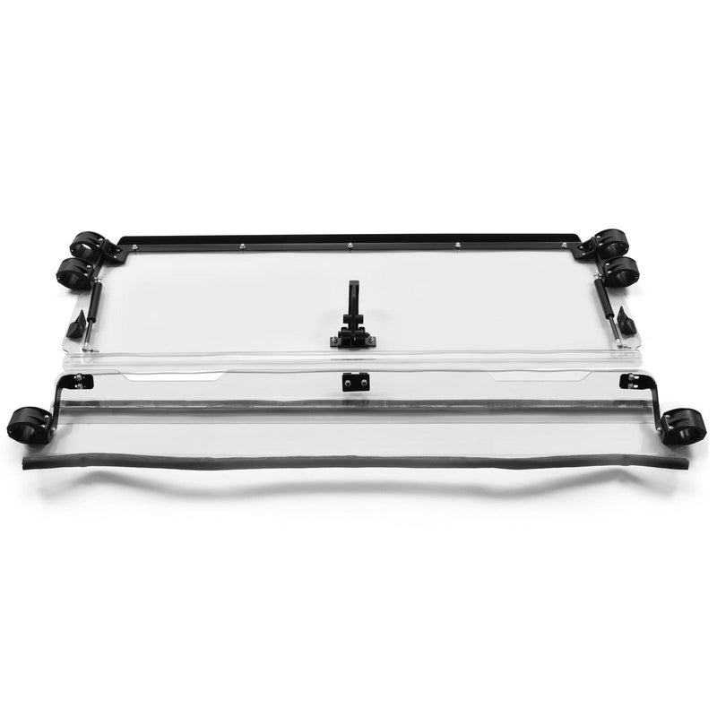 DURAFORCE Folding Flip Windshield Scratch Resistant For Kawasaki Teryx 4 800/ 4 S ,2016-23
