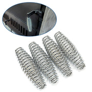 DURAFORCE 4PCS Stainless Steel Spring Handle For BBQ Smoker Grill Pit Wood Furnace Stove
