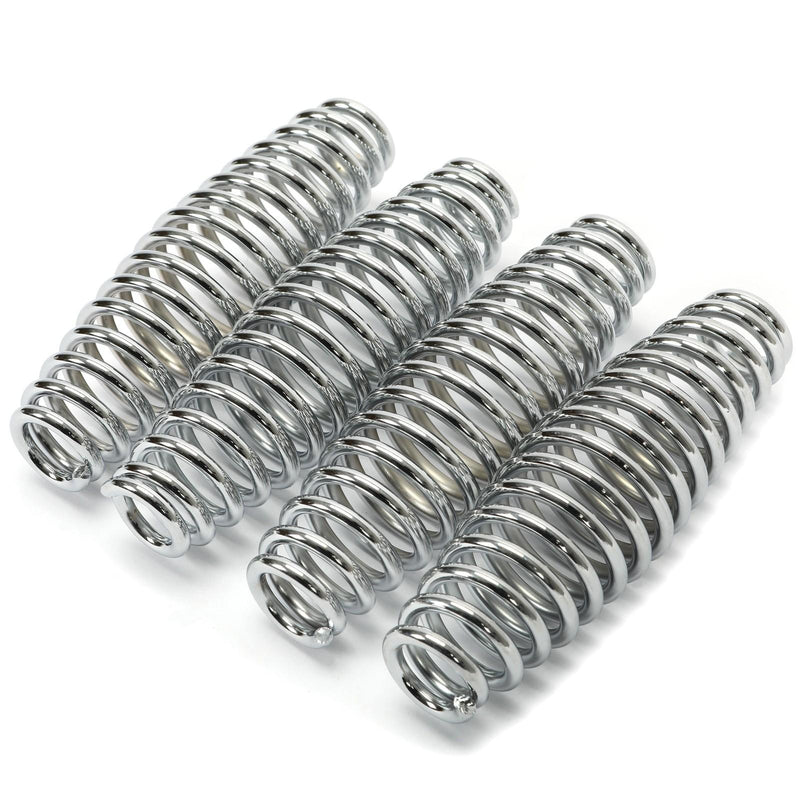 DURAFORCE 4PCS Stainless Steel Spring Handle For BBQ Smoker Grill Pit Wood Furnace Stove