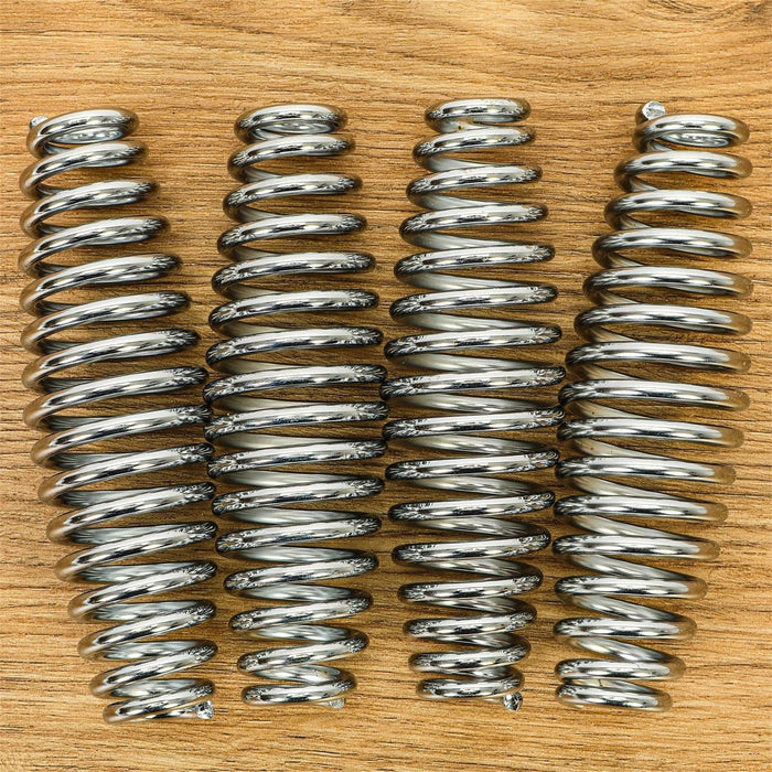 DURAFORCE 4PCS Stainless Steel Spring Handle For BBQ Smoker Grill Pit Wood Furnace Stove