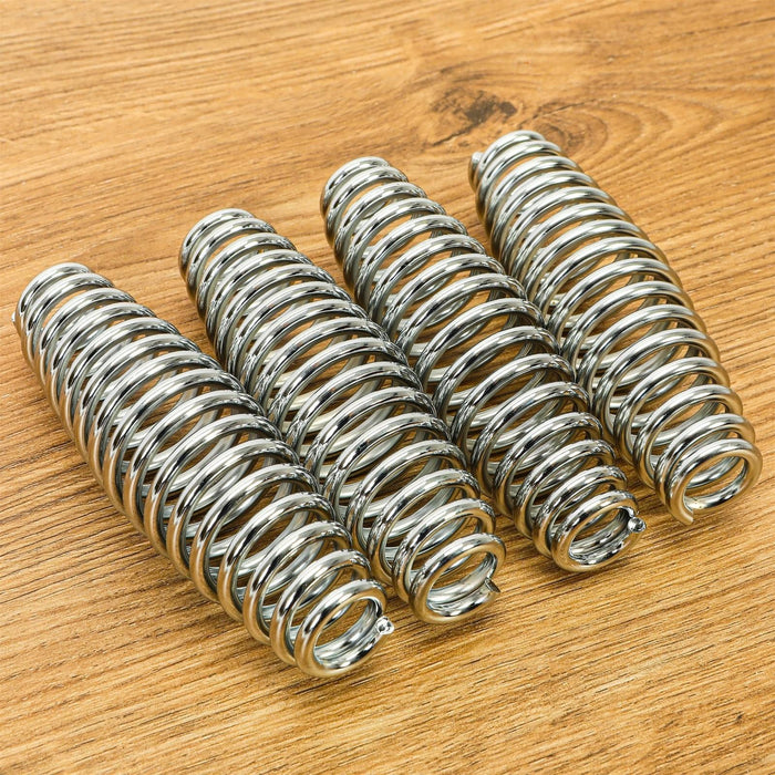 DURAFORCE 4PCS Stainless Steel Spring Handle For BBQ Smoker Grill Pit Wood Furnace Stove