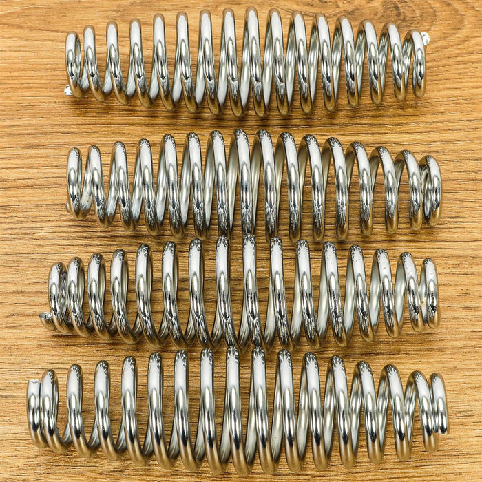 DURAFORCE 4PCS Stainless Steel Spring Handle For BBQ Smoker Grill Pit Wood Furnace Stove