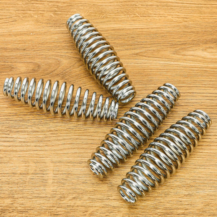 DURAFORCE 4PCS Stainless Steel Spring Handle For BBQ Smoker Grill Pit Wood Furnace Stove