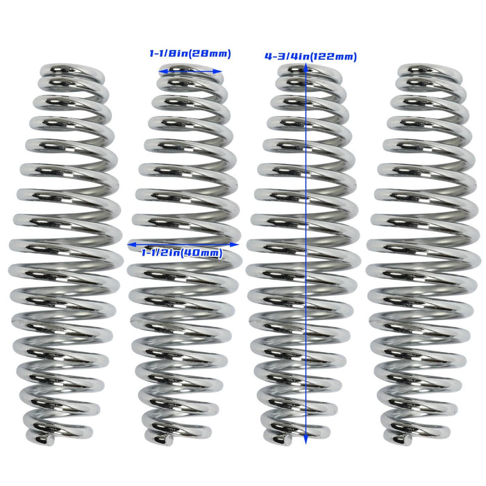 DURAFORCE 4PCS Stainless Steel Spring Handle For BBQ Smoker Grill Pit Wood Furnace Stove