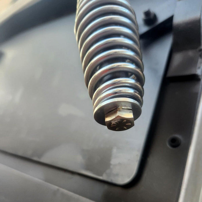 DURAFORCE 4PCS Stainless Steel Spring Handle For BBQ Smoker Grill Pit Wood Furnace Stove