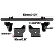 DURAFORCE Rear Shock Relocation Kit For 1968-74 Nova 1967-69 Chevy Camaro Pontiac Firebird