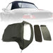 DURAFORCE For 96-02 BMW Z3 Convertible Soft Top Replacement & Plastic window Black & Clear