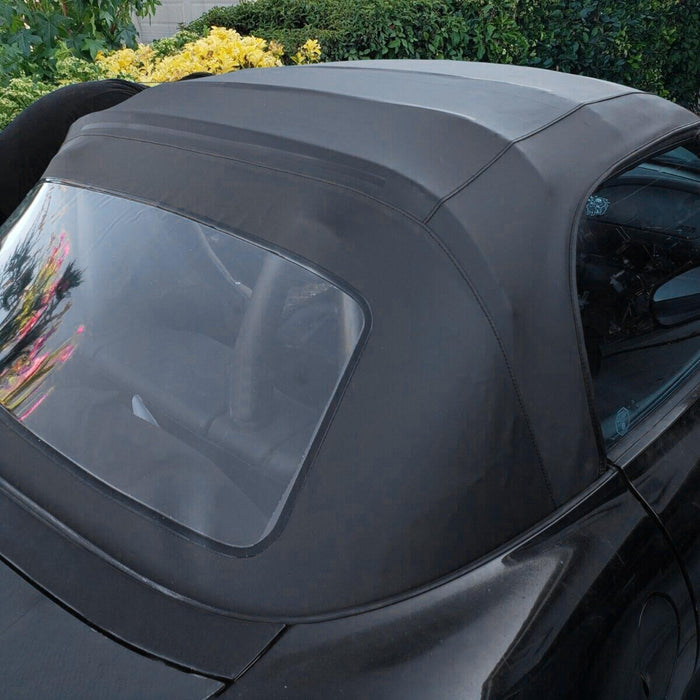 DURAFORCE For 96-02 BMW Z3 Convertible Soft Top Replacement & Plastic window Black & Clear