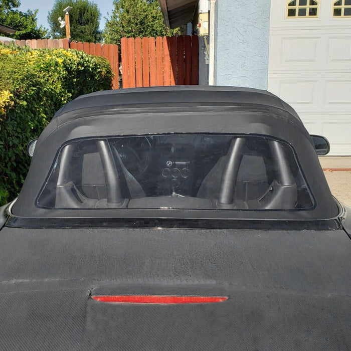DURAFORCE For 96-02 BMW Z3 Convertible Soft Top Replacement & Plastic window Black & Clear