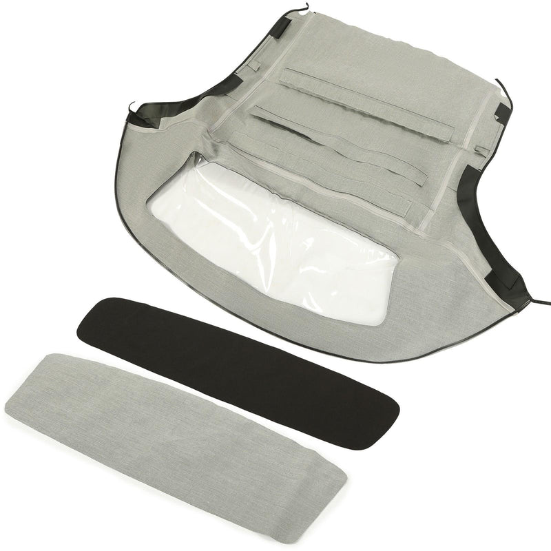 DURAFORCE For 96-02 BMW Z3 Convertible Soft Top Replacement & Plastic window Black & Clear