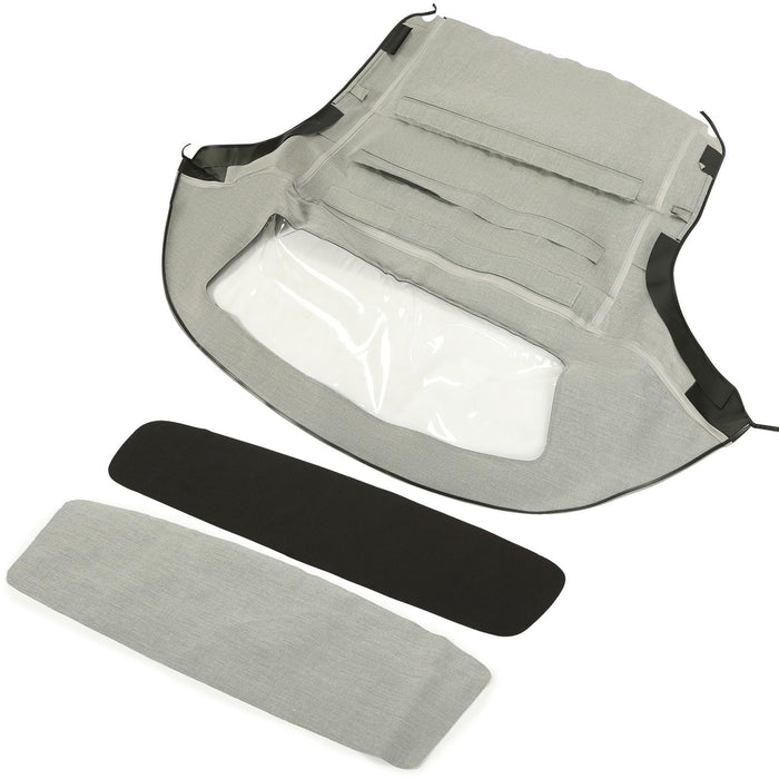 DURAFORCE For 96-02 BMW Z3 Convertible Soft Top Replacement & Plastic window Black & Clear
