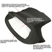 DURAFORCE For 96-02 BMW Z3 Convertible Soft Top Replacement & Plastic window Black & Clear