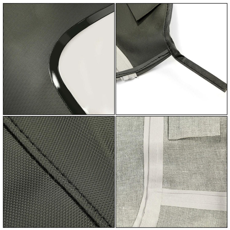 DURAFORCE For 96-02 BMW Z3 Convertible Soft Top Replacement & Plastic window Black & Clear