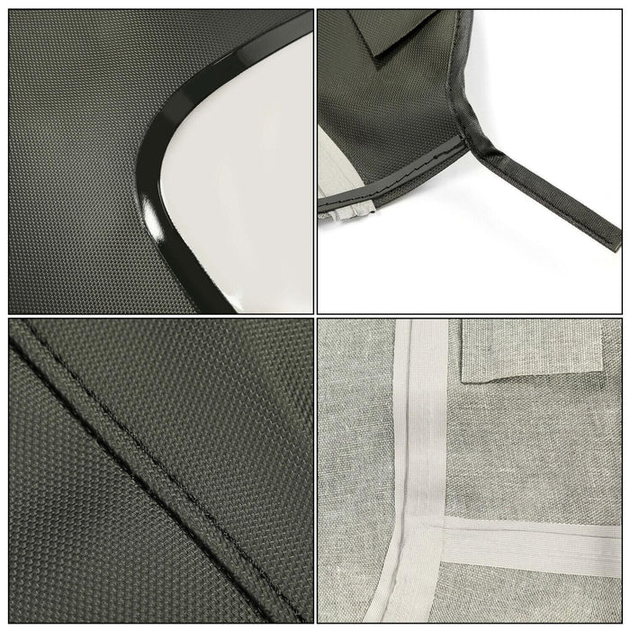 DURAFORCE For 96-02 BMW Z3 Convertible Soft Top Replacement & Plastic window Black & Clear