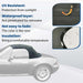 DURAFORCE For 96-02 BMW Z3 Convertible Soft Top Replacement & Plastic window Black & Clear