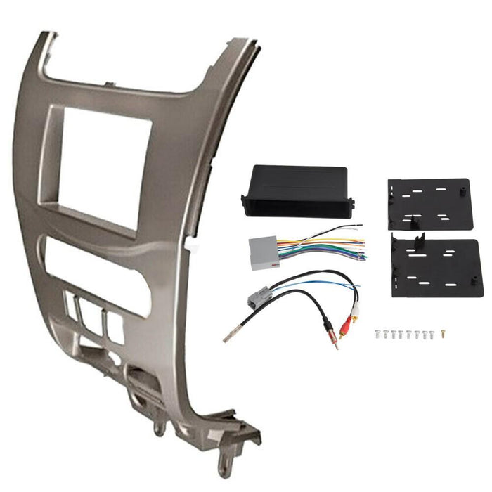 DURAFORCE For 08-11 Ford Focus Single or Double DIN Installation Dash Kit W/ Wire Harness