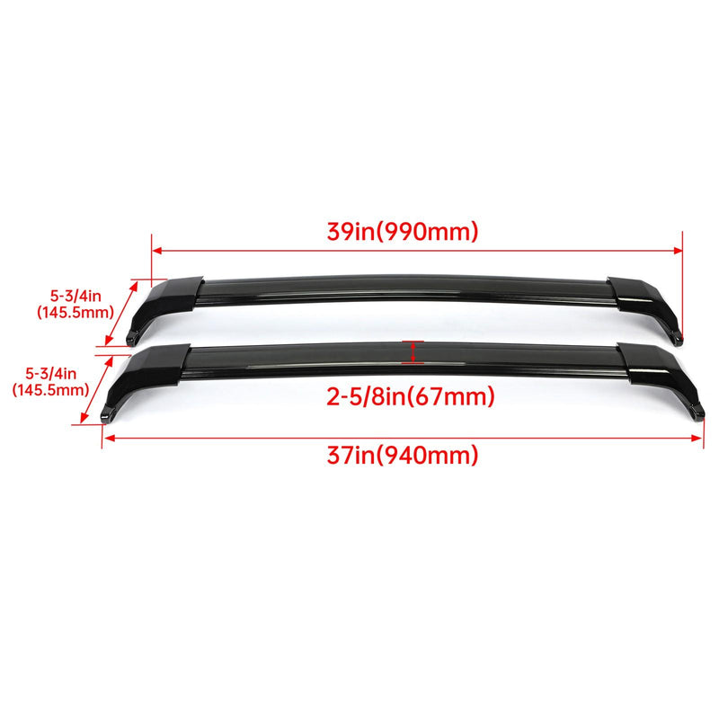 DURAFORCE For GMC Acadia 2017-2023 Roof Rack Rail Cross Bar Luggage Carrier Crossbars