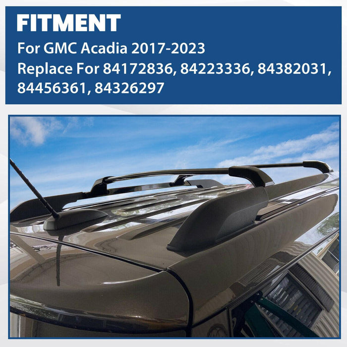 DURAFORCE For GMC Acadia 2017-2023 Roof Rack Rail Cross Bar Luggage Carrier Crossbars