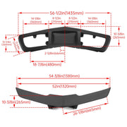 DURAFORCE For 1975 1976 1977 1978 1979 Chevy Corvette Primer Black Front Bumper Fiberglass