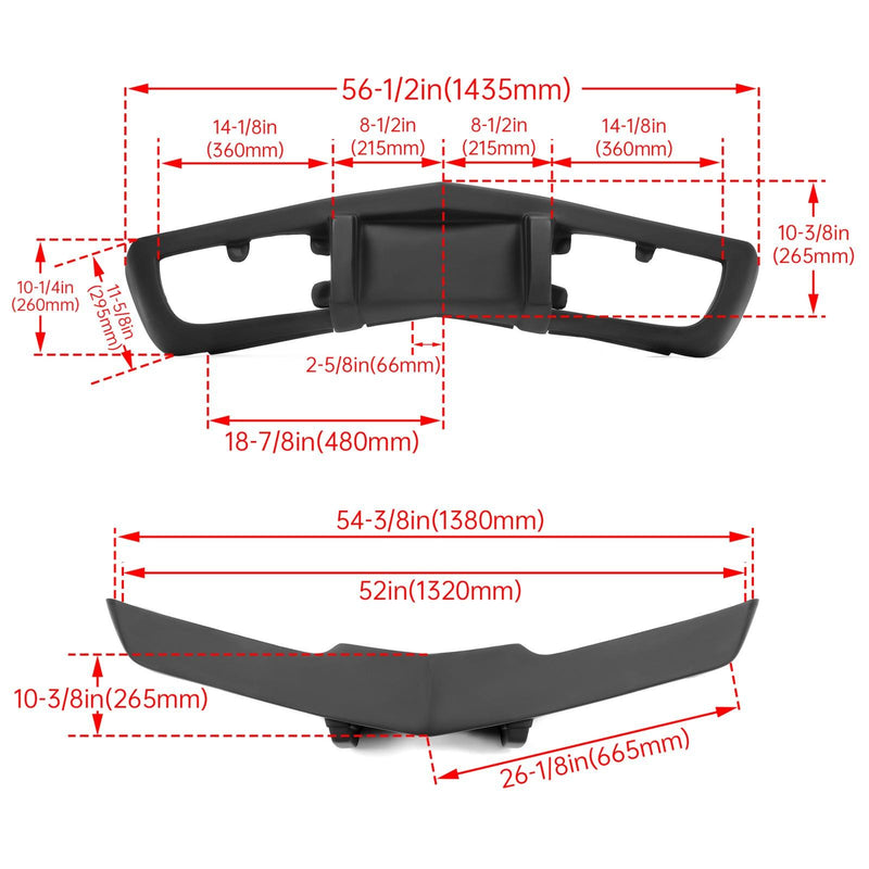 DURAFORCE For 1975 1976 1977 1978 1979 Chevy Corvette Primer Black Front Bumper Fiberglass