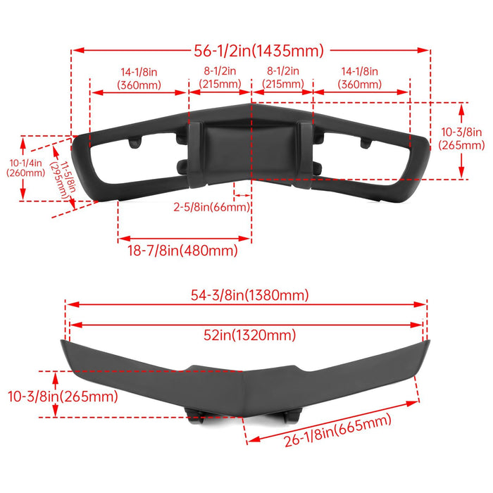 DURAFORCE For 1975 1976 1977 1978 1979 Chevy Corvette Primer Black Front Bumper Fiberglass