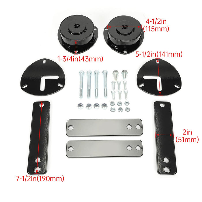 DURAFORCE For Honda ACTY HA4 Models 90-98 2" Lift Kit Front Spring Spacers & Rear Shackles