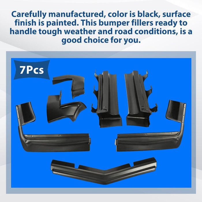 DURAFORCE Bumper Fillers-Front & Rear (Set Of 7 Pcs) For Buick Riviera 1979-1985