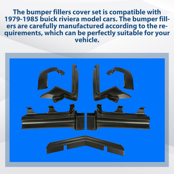 DURAFORCE Bumper Fillers-Front & Rear (Set Of 7 Pcs) For Buick Riviera 1979-1985