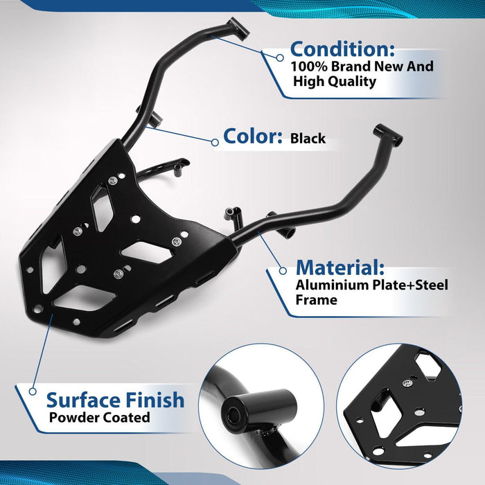 DURAFORCE Tail Rear Luggage Rack Cargo Carrier For 2019-2023 Yamaha Tenere 700 accessories