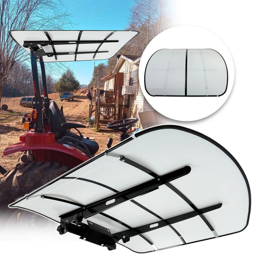 DURAFORCE Tuff Top Tractor ROPS Canopy 52" X 52" For Tractor Mowers Umbrella-White