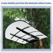 DURAFORCE Tuff Top Tractor ROPS Canopy 52" X 52" For Tractor Mowers Umbrella-White