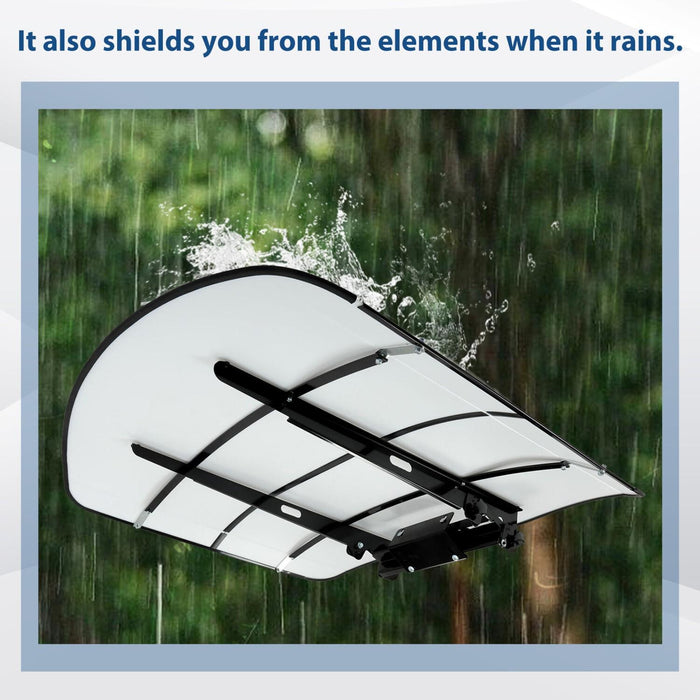 DURAFORCE Tuff Top Tractor ROPS Canopy 52" X 52" For Tractor Mowers Umbrella-White