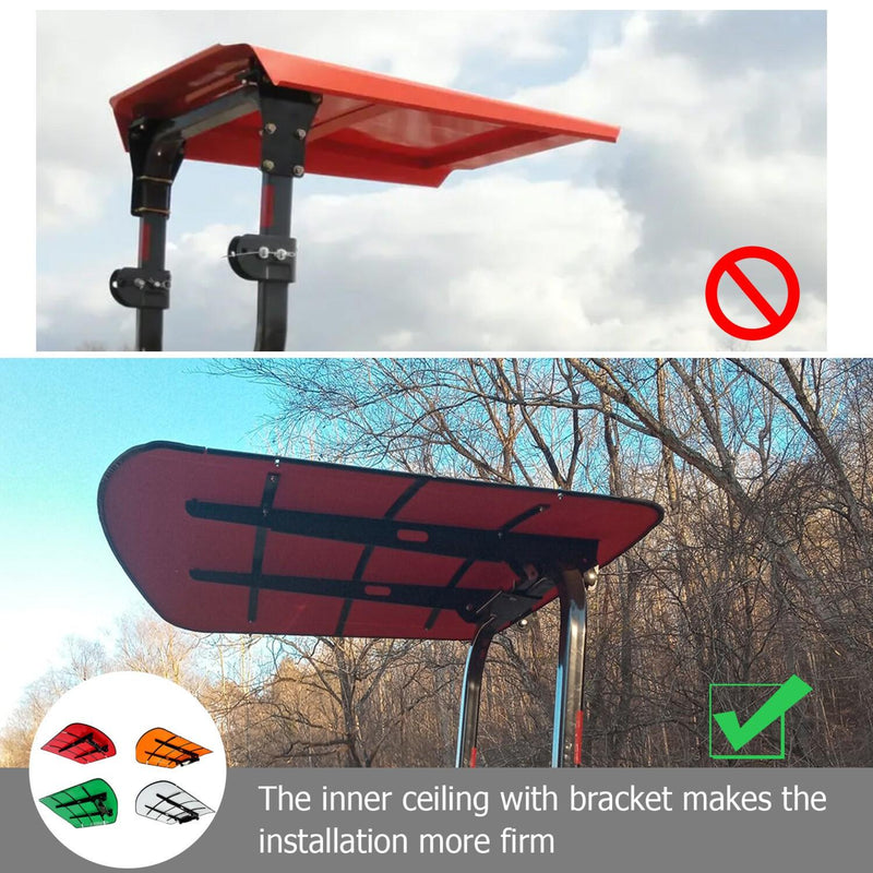 DURAFORCE Tuff Top Tractor ROPS Canopy 52" X 52" For Tractor Mowers Umbrella-White