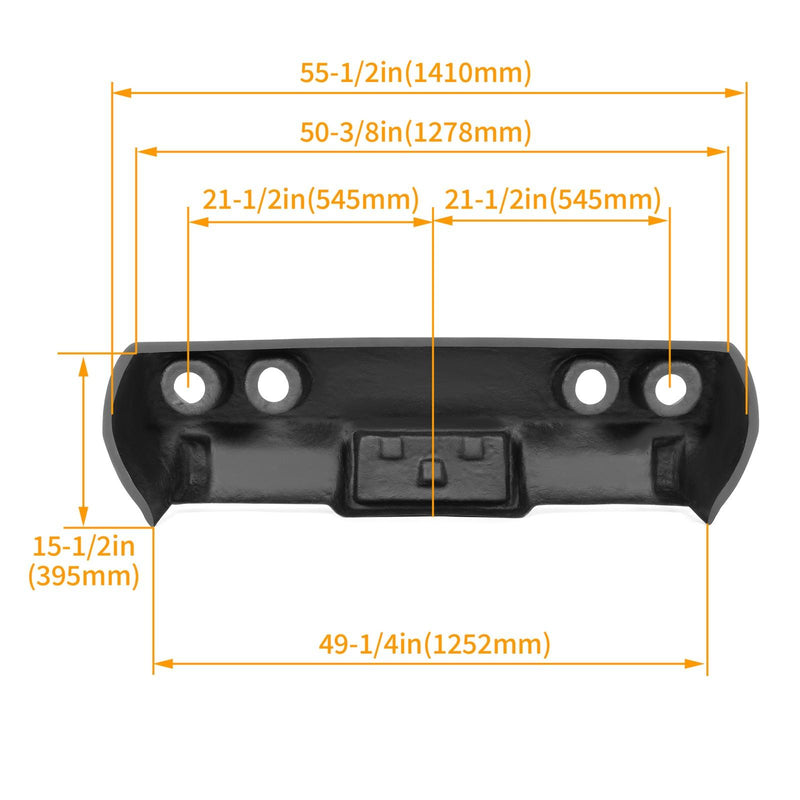 DURAFORCE Black Rear Bumper Fiberglass For 1975-1979 Chevrolet Corvette C3 Primer