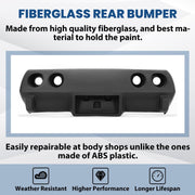 DURAFORCE Black Rear Bumper Fiberglass For 1975-1979 Chevrolet Corvette C3 Primer
