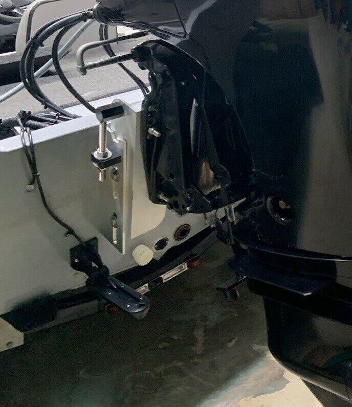 DURAFORCE Jack Plate 6" Set Back 4'' Adjustable Outboard Boat Aluminum Replace for JPL4000