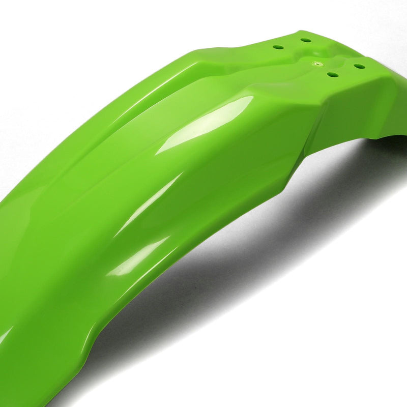 DURAFORCE Restyled Plastic Body Kit For Kawasaki KX85 KX100 2001-2013 Green & White Colors