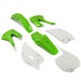 DURAFORCE Restyled Plastic Body Kit For Kawasaki KX85 KX100 2001-2013 Green & White Colors