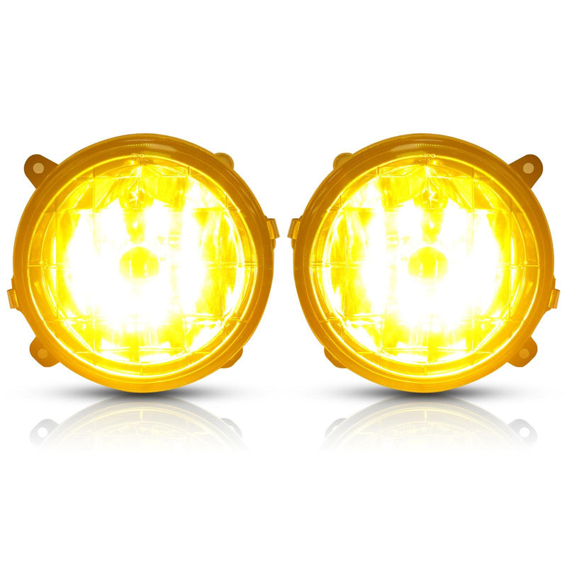 DURAFORCE For 02-03 Subaru Impreza RS / WRX Yellow Lens Glass Fog Lights Set w/ Bulbs