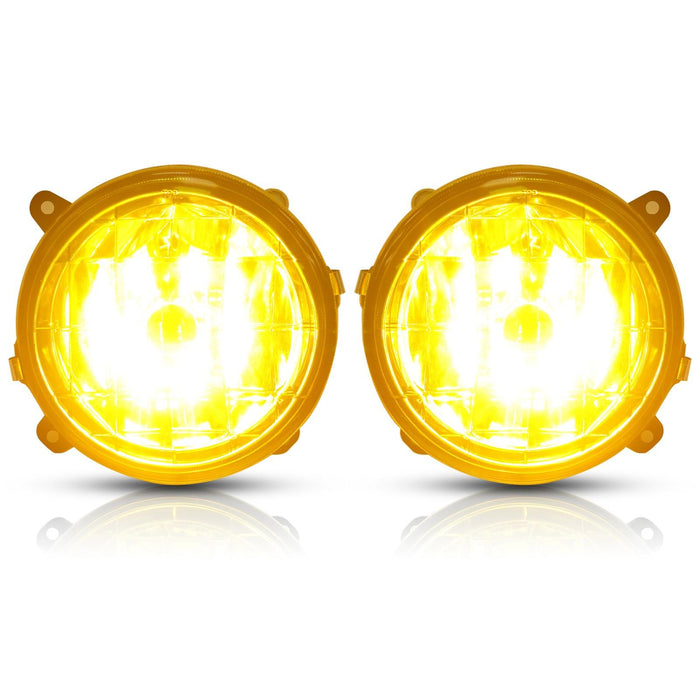 DURAFORCE For 02-03 Subaru Impreza RS / WRX Yellow Lens Glass Fog Lights Set w/ Bulbs