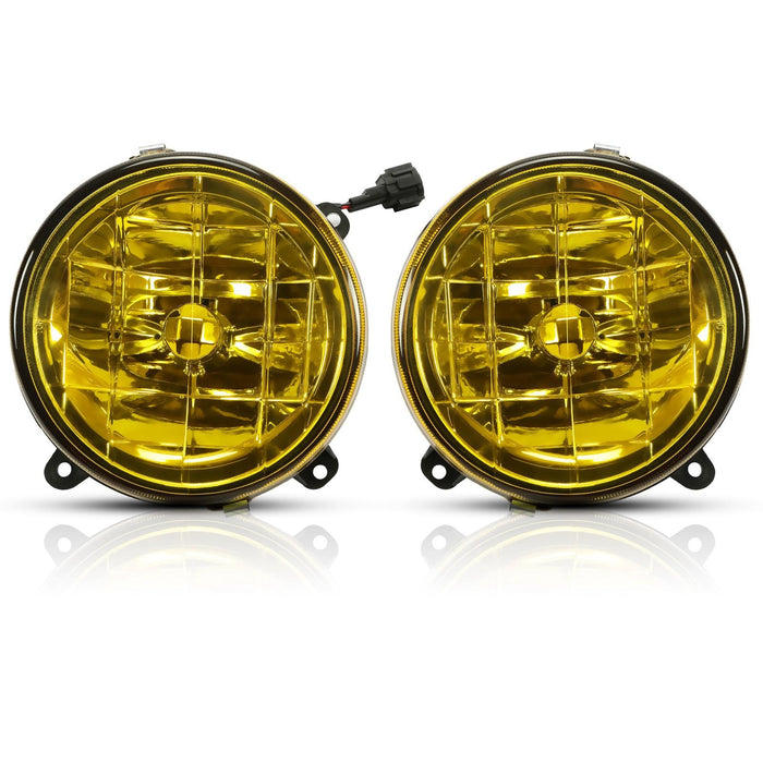 DURAFORCE For 02-03 Subaru Impreza RS / WRX Yellow Lens Glass Fog Lights Set w/ Bulbs