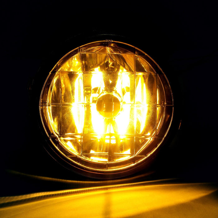 DURAFORCE For 02-03 Subaru Impreza RS / WRX Yellow Lens Glass Fog Lights Set w/ Bulbs