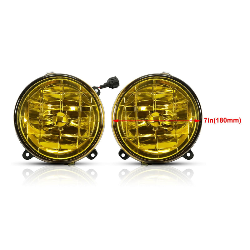 DURAFORCE For 02-03 Subaru Impreza RS / WRX Yellow Lens Glass Fog Lights Set w/ Bulbs